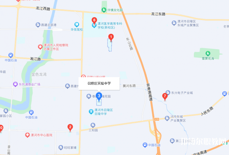 漯河市召陵區中等專業學校地址，乘車路線