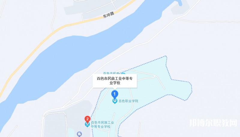 百色市民族工業中等專業學校地址，乘車路線
